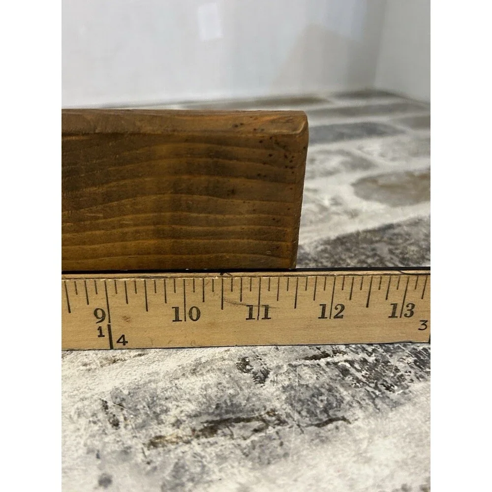 Vintage-style Wooden Wall Shelf Scalloped Apron 11.5”x 3”x4.5” Cottagecore Farm